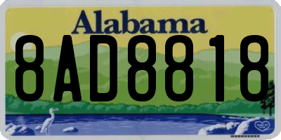 AL license plate 8AD8818