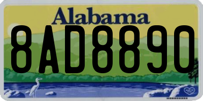 AL license plate 8AD8890