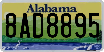 AL license plate 8AD8895