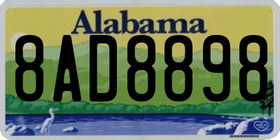 AL license plate 8AD8898