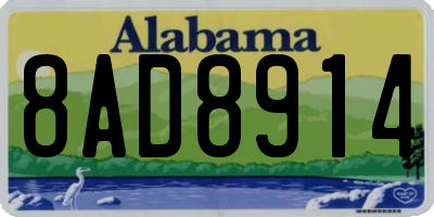 AL license plate 8AD8914