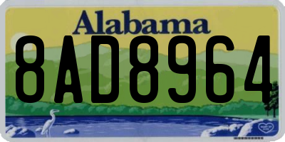 AL license plate 8AD8964