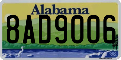 AL license plate 8AD9006