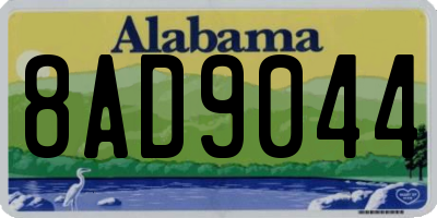 AL license plate 8AD9044