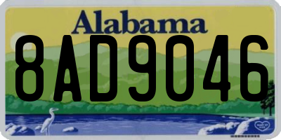 AL license plate 8AD9046
