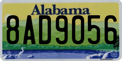 AL license plate 8AD9056