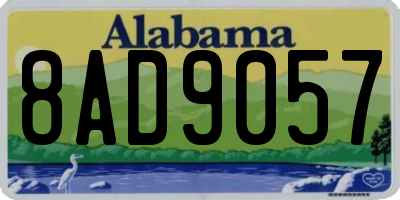 AL license plate 8AD9057