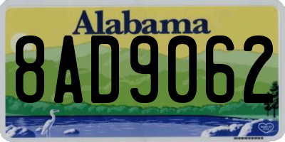 AL license plate 8AD9062