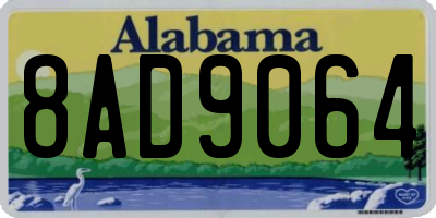 AL license plate 8AD9064