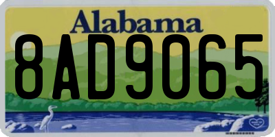 AL license plate 8AD9065