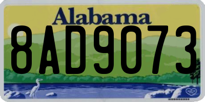 AL license plate 8AD9073