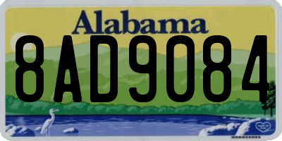 AL license plate 8AD9084