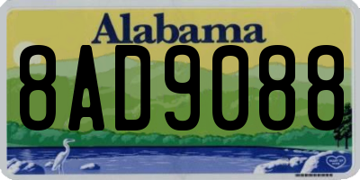 AL license plate 8AD9088