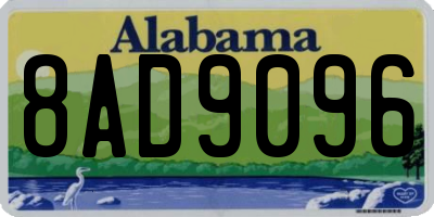 AL license plate 8AD9096