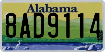 AL license plate 8AD9114