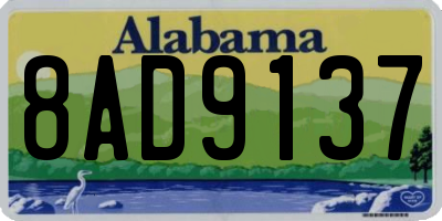 AL license plate 8AD9137