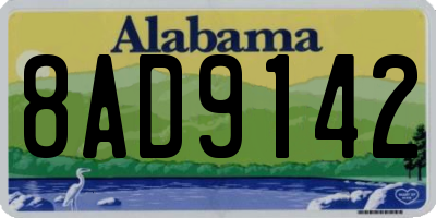 AL license plate 8AD9142