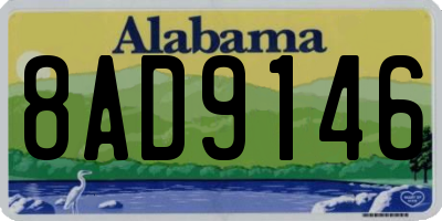 AL license plate 8AD9146