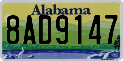 AL license plate 8AD9147