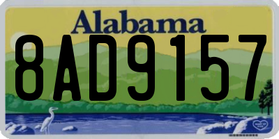 AL license plate 8AD9157