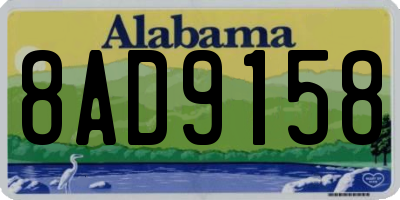 AL license plate 8AD9158
