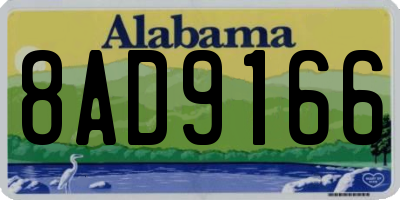 AL license plate 8AD9166
