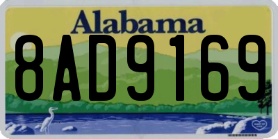 AL license plate 8AD9169