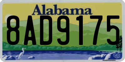 AL license plate 8AD9175