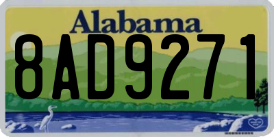 AL license plate 8AD9271