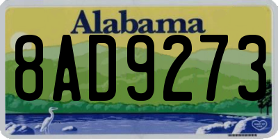 AL license plate 8AD9273