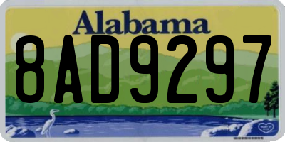 AL license plate 8AD9297