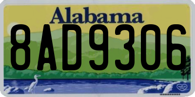 AL license plate 8AD9306