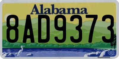AL license plate 8AD9373