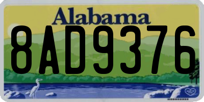 AL license plate 8AD9376