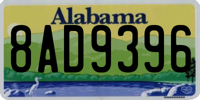 AL license plate 8AD9396