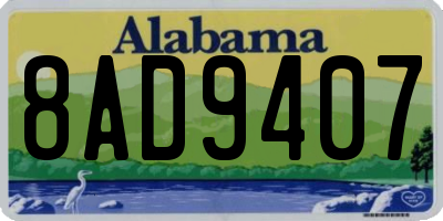 AL license plate 8AD9407