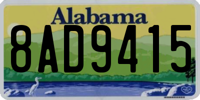 AL license plate 8AD9415