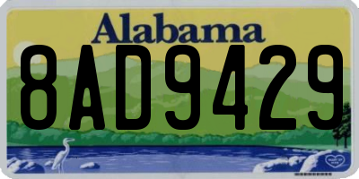 AL license plate 8AD9429
