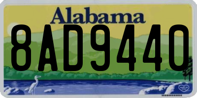 AL license plate 8AD9440