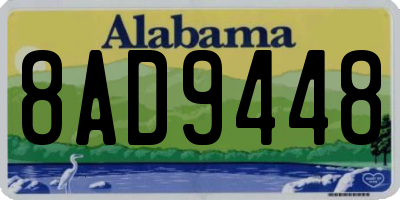 AL license plate 8AD9448