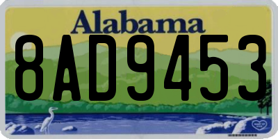 AL license plate 8AD9453