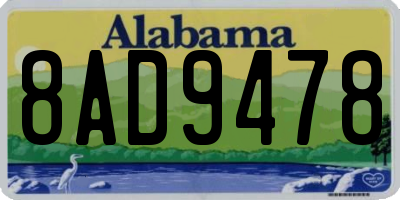 AL license plate 8AD9478
