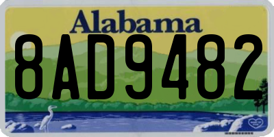 AL license plate 8AD9482