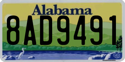 AL license plate 8AD9491