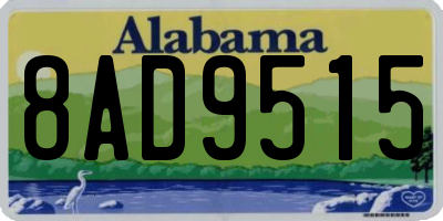 AL license plate 8AD9515