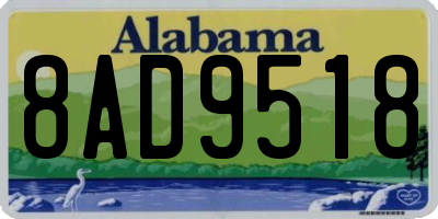 AL license plate 8AD9518