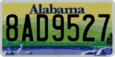 AL license plate 8AD9527