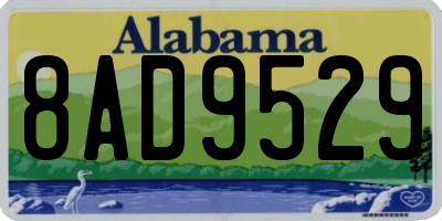 AL license plate 8AD9529