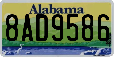 AL license plate 8AD9586