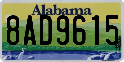 AL license plate 8AD9615
